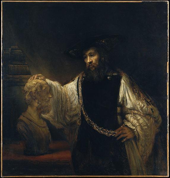 Rembrandt Peale Aristotle with a Bust of Homer Sweden oil painting art